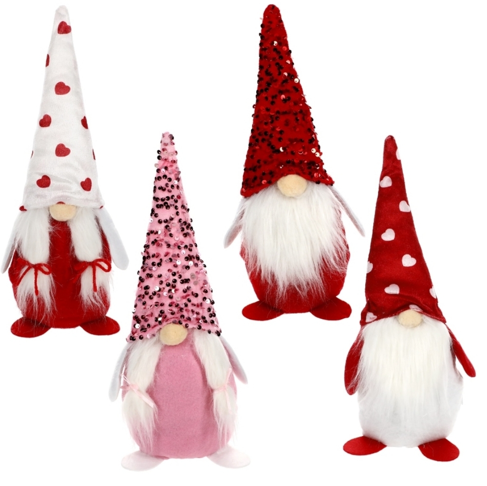 Valentine's day set of 4 gnomes